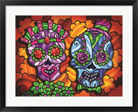 Framed Day of the Dead 1 Print