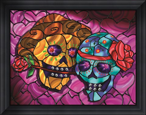 Framed Day of the Dead 2 Print