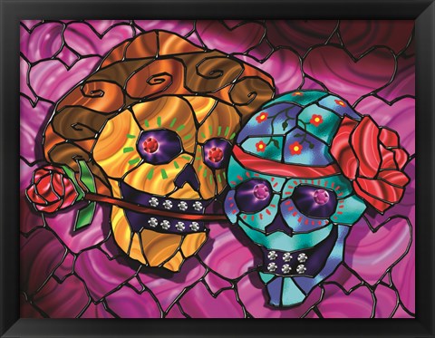 Framed Day of the Dead 2 Print