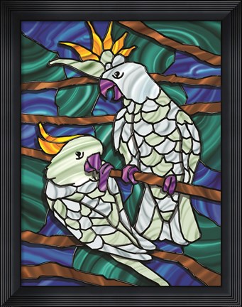 Framed Parrot C Print