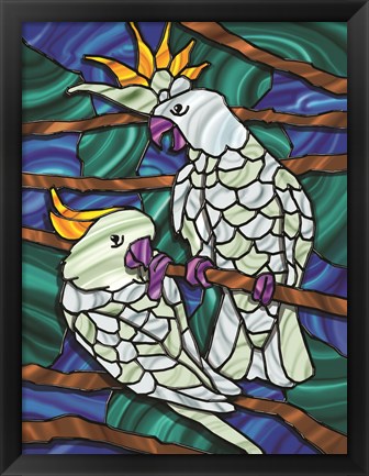 Framed Parrot C Print