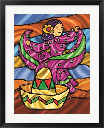 Framed Sombrero 4 Print