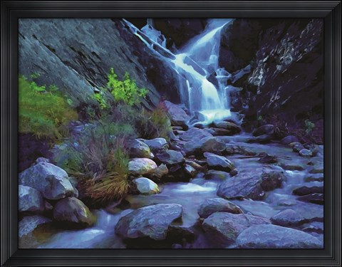 Framed Waterfall A Print