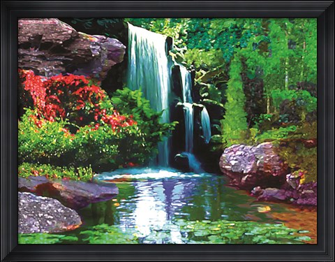 Framed Waterfall D Print