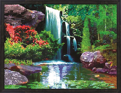 Framed Waterfall D Print