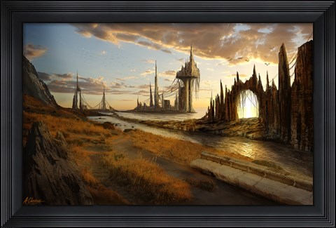 Framed Atlantic City Print
