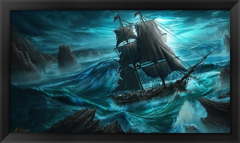 Framed Dangerous Seas Print