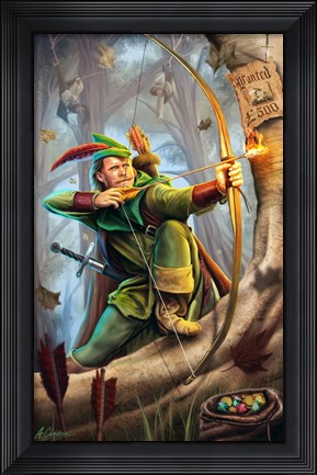 Framed Robin Hood Print