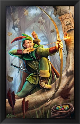 Framed Robin Hood Print