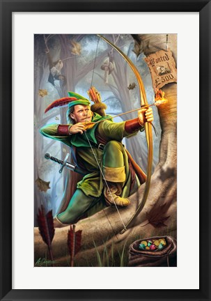 Framed Robin Hood Print