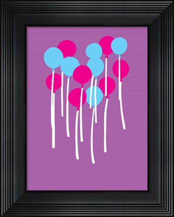 Framed Balloons Print