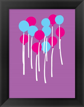 Framed Balloons Print