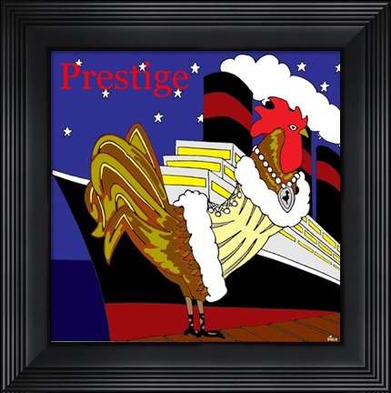 Framed Rooster Prestige Print