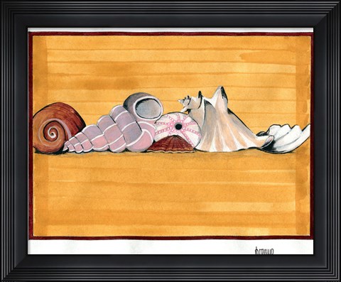 Framed Shell Vacation Print