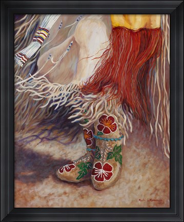 Framed Dancing Moccasins Print