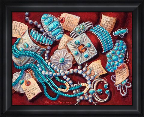 Framed Pawn Jewels Print
