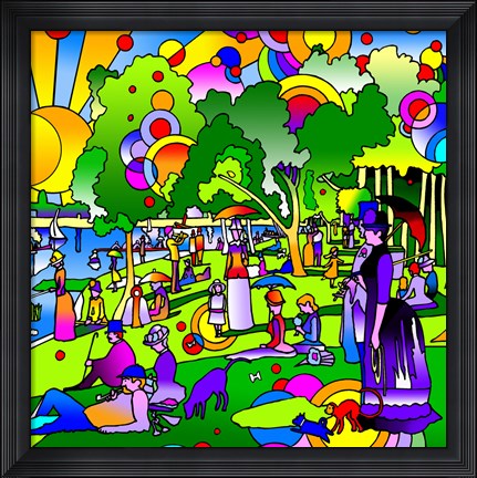 Framed Grande Jatte Print
