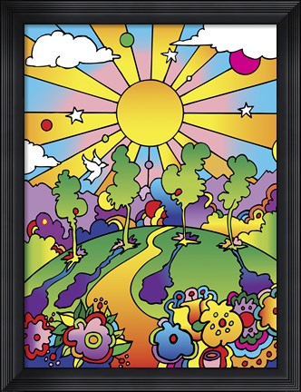 Framed Cosmic Trees Print
