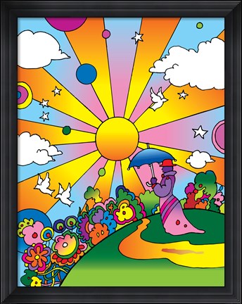 Framed Cosmic Umberella Print