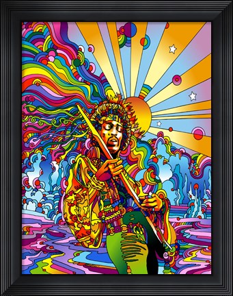 Framed Jimi Color Print