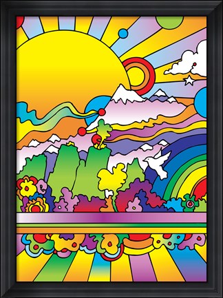 Framed Sun 6 Print