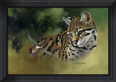 Framed Whiskers and Wings Print