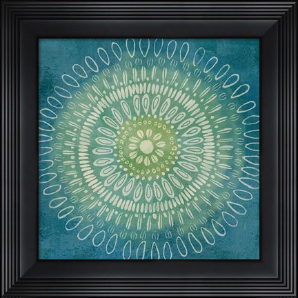 Framed Jacobean Medallions I Print