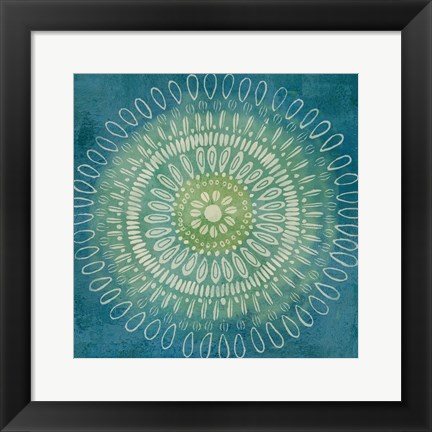 Framed Jacobean Medallions I Print