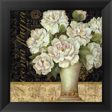 Framed Antique Floral Still Life II Print