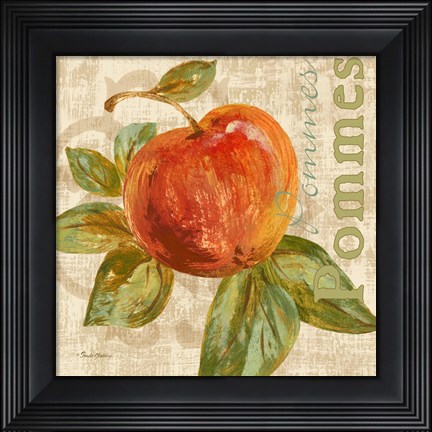 Framed Rustic Fruit I Print