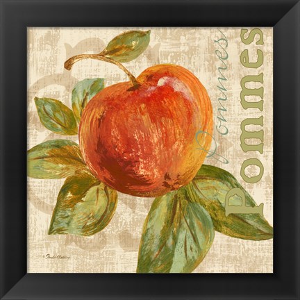 Framed Rustic Fruit I Print