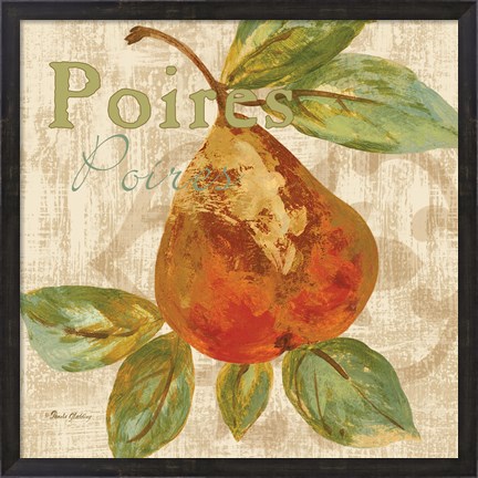 Framed Rustic Fruit IV Print