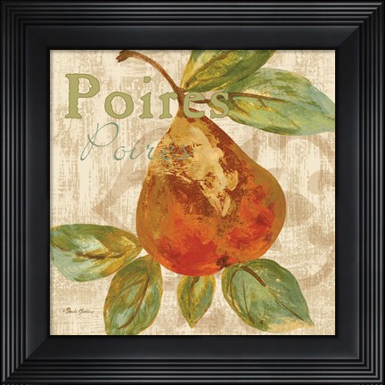 Framed Rustic Fruit IV Print