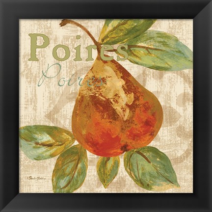 Framed Rustic Fruit IV Print