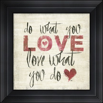 Framed Love and Daydream I Print