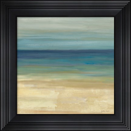 Framed Navy Blue Horizons I Print