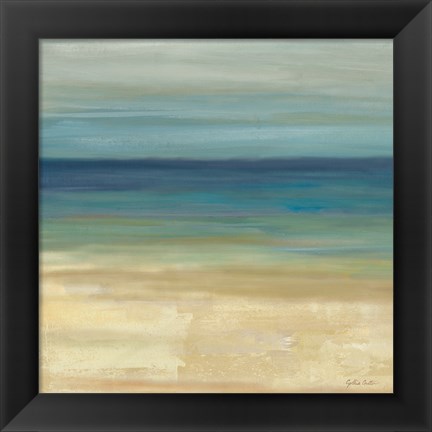 Framed Navy Blue Horizons I Print