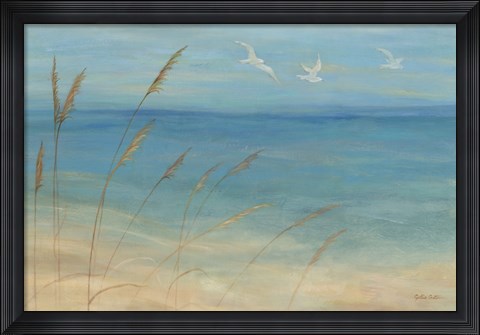 Framed Seagrass Seagulls Print