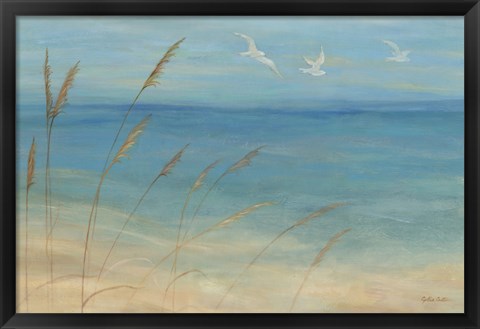 Framed Seagrass Seagulls Print