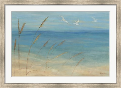 Framed Seagrass Seagulls Print