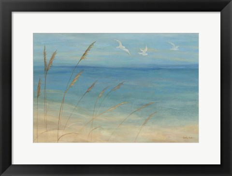 Framed Seagrass Seagulls Print