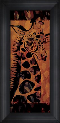 Framed Tie Dye Safari I Print