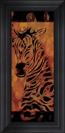Framed Tie Dye Safari II Print