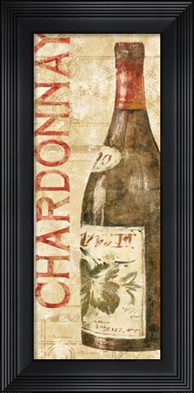 Framed Wine Stucco I Print