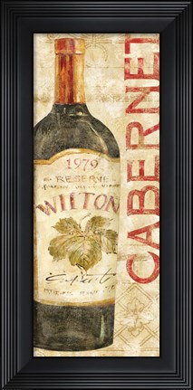 Framed Wine Stucco II Print