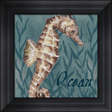 Framed Nautical Critters I Print