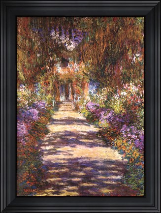 Framed Jardin a Giverny Print
