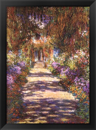 Framed Jardin a Giverny Print