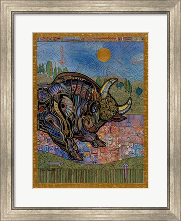 Framed Taurus Print