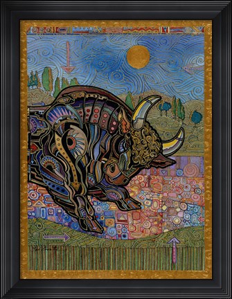 Framed Taurus Print